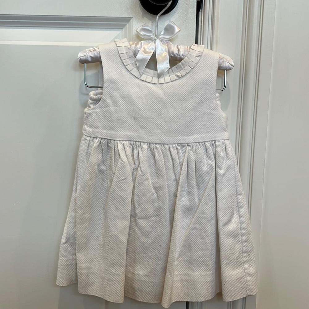 Ralph Lauren White Cotton Dress & Bloomers Size 9months
